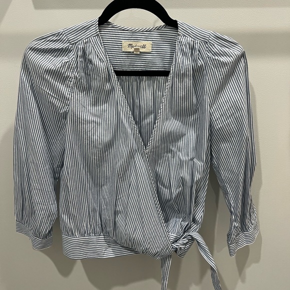 Madewell blue stripped blouse XS - Picture 1 of 4